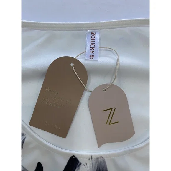 Zolucky 3X Floral Jersey Tank Top Graphic Sleeveless Blouse Boho Chic Minimalist - Picture 2 of 6